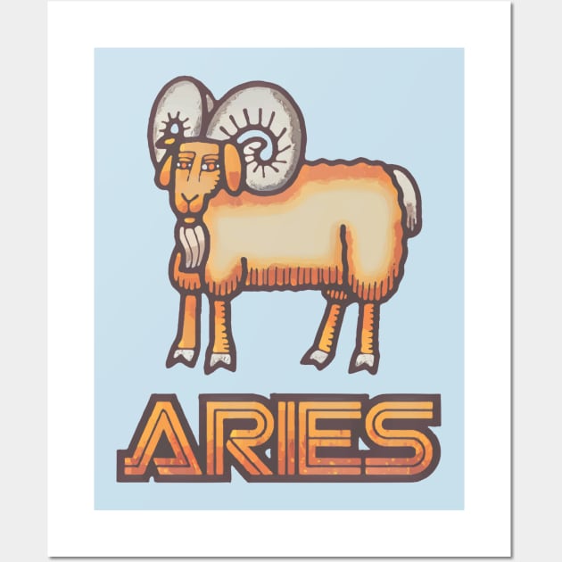 Aries Wall Art by TeeLabs